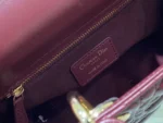 Tui Xach Nu Cao Cap Dior Lady ABC Mau Do Dun Da Mem 20cm 1 1