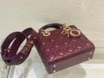 Tui Xach Nu Cao Cap Dior Lady ABC Mau Do Dun Da Mem 20cm 4 1