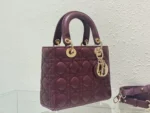 Tui Xach Nu Cao Cap Dior Lady ABC Mau Do Dun Da Mem 20cm 5 1