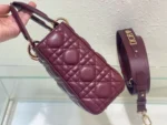 Tui Xach Nu Cao Cap Dior Lady ABC Mau Do Dun Da Mem 20cm 7 1
