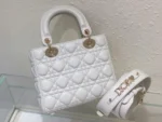 Tui Xach Nu Cao Cap Dior Lady ABC Mau Trang Da Mem Min 20cm 5 1