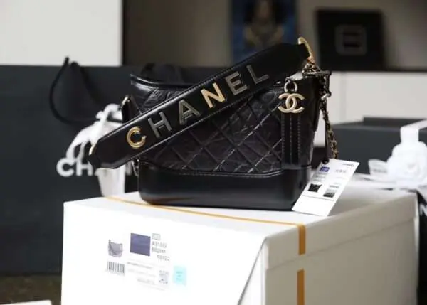 Chanel Gabrielle 11 Handbag With Gold Lock Full Box Womans 20cm