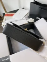 Chanel Medium Classic Like Auth Handbags Cowhide Black Lock Gold 25.5cm - Image 2