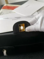 Chanel Medium Classic Like Auth Handbags Cowhide Black Lock Gold 25.5cm - Image 4