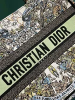 Dior Book Tote Super Quality Women's Handbag Embroidered Fabric Size 36cm - Image 5