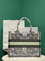 Dior Book Tote Super Quality Women's Handbag Embroidered Fabric Size 36cm - Image 2