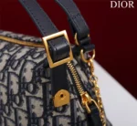 Dior Plaid Women's Handbag, Glossy Leather, Replica 11 High Quality 20cm - Image 5