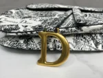 Dior 11 Handbags Saddle Bag Womans Lock Gold 25x20x6cm - Image 4