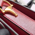 Gucci 1955 Horsebit Women's Handbag Super Smooth Red Leather 25cm - Image 7