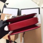 Gucci 1955 Horsebit Women's Handbag Super Smooth Red Leather 25cm - Image 3