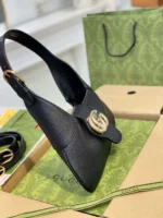 Gucci Like Auth Women's Handbag Black 28cm - Image 4