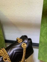 Gucci Marmont Rep 11 Women's Handbag High Quality Black 20cm - Image 5