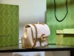 Gucci Marmont Replica 1:1 Women's Handbag High Quality White 20cm - Image 2