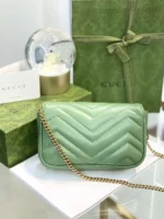 Gucci Marmont Women's Super Handbag Avocado Color 22cm - Image 7