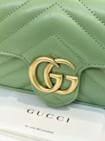 Gucci Marmont Women's Super Handbag Avocado Color 22cm - Image 4