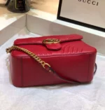 Gucci Marmont Top Handle Like Auth Women's Handbag Red 27cm - Image 3