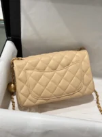 Tui Xach Nu Hang Hieu Chanel Classic Chuong Mau Be Khoa Vang 20cm 2