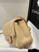 Tui Xach Nu Hang Hieu Chanel Classic Chuong Mau Be Khoa Vang 20cm 3