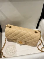 Tui Xach Nu Hang Hieu Chanel Classic Chuong Mau Be Khoa Vang 20cm 4