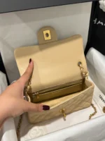 Tui Xach Nu Hang Hieu Chanel Classic Chuong Mau Be Khoa Vang 20cm 5