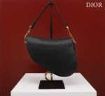 Dior Saddle 11 Handbags Black With Lock Yellow Gold 25x20x6.5cm - Image 8