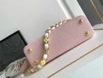 Tui Xach Nu Hang Hieu Louis Vuitton LV Capucines BB Mau Hong 27x18x9cm 7