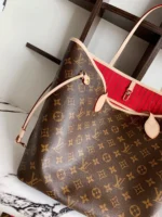 Louis Vuitton LV Neverfull Like Auth Handbags Brown Pattern 32x29x17cm - Image 6