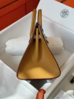 Hermes Birkin 25 Gray/Brown Epsom leather Palladium Hardware - Image 2