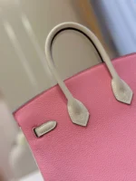 Hermes Birkin 25 Pink/Beige Customize Palladium Hardware - Image 5