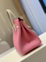 Hermes Birkin 25 Pink/Beige Customize Palladium Hardware - Image 3