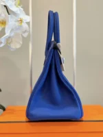 Hermès Birkin 30 Electrique Blue Palladium Hardware - Image 4