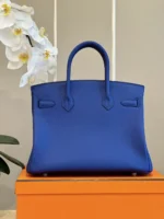 Hermès Birkin 30 Electrique Blue Palladium Hardware - Image 5
