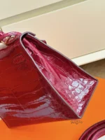 Tui Xach Nu Hermes Kelly Crocodile Da Ca Sau Cao Cap 25cm 8