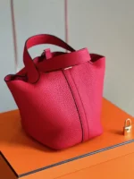 Hermes Picotin 18 Pink Togo Leather Gold Hardware - Image 3