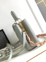 Tui Xach Nu Louis Vuitton LV Capucines BB Like Auth Mau Ghi 27x18x9cm 9