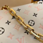 Louis Vuitton LV Coussin Monogram Like Auth Handbags Mix Pink Black Pattern 26x20x12cm - Image 4