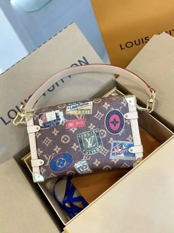 Louis Vuitton LV Side Trunk MM Like Auth Handbags 21x14x6cm
