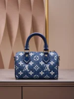 Louis Vuitton LV Speedy Monogram Demin Womans Like Auth Handbags 16x10x7.5cm - Image 6