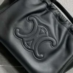 Celine Cabas Black Handbag Soft Leather 22x17x15cm - Image 5