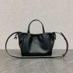 Celine Cabas Black Handbag Soft Leather 22x17x15cm - Image 3
