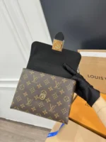 Louis Vuitton LV Locky BB Monogram Mix Black Brown Handbags 20×7.5x16cm - Image 2