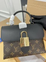 Louis Vuitton LV Locky BB Monogram Mix Black Brown Handbags 20×7.5x16cm - Image 7