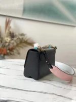 Louis Vuitton LV Twist Black Cowhide Leather Handbags 24cm - Image 7