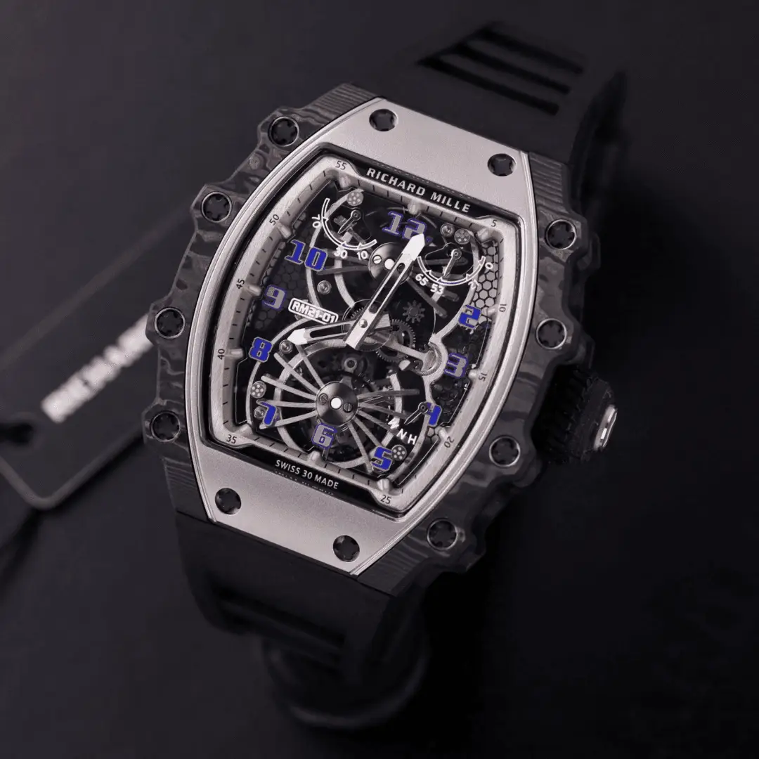 Richard Mille Rep 1:1 Watch RM21-01 Tourbillon Highest Quality 43.7x50mm