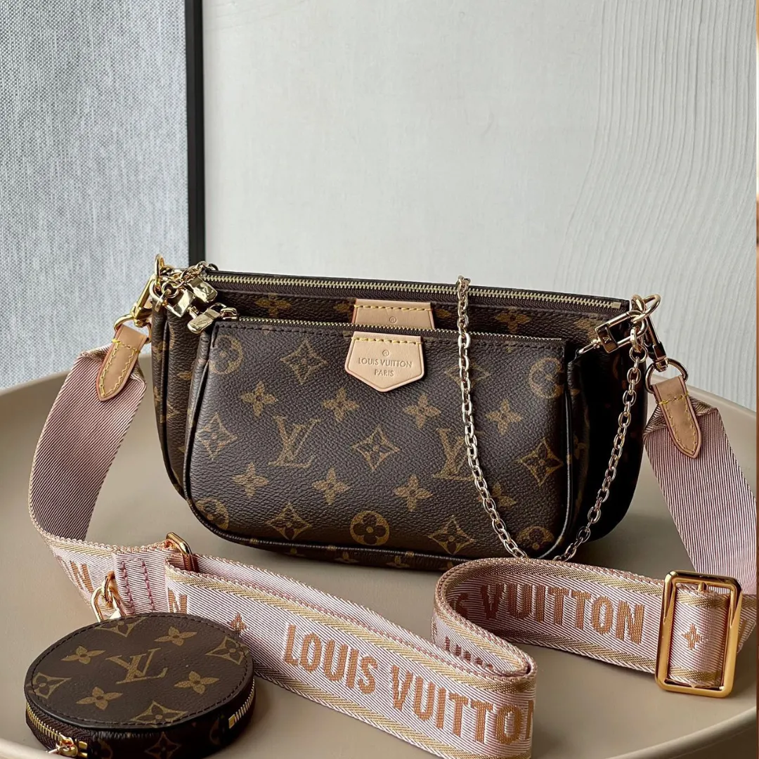 Louis Vuitton LV Multi Pochette Handle Monogram Handbags 24x16x6cm