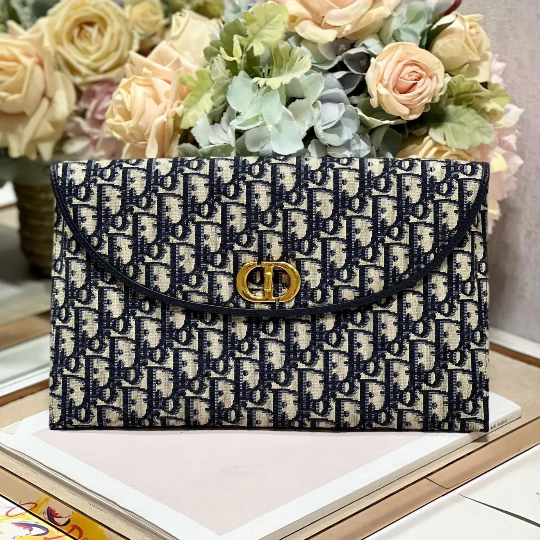 Dior 30 Montaigne Avenue Monogram Handbag Like Auth 30x18x2cm