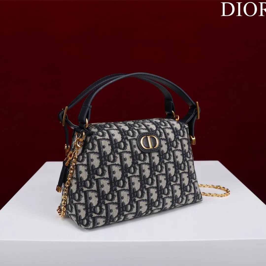 Untitled-design-2025-05-30T162658.054 Dior Plaid Women's Handbag, Glossy Leather, Replica 11 High Quality 20cm - Image 1