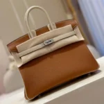 Hermes Birkin 30 Brown/Beige Customize Palladium Hardware