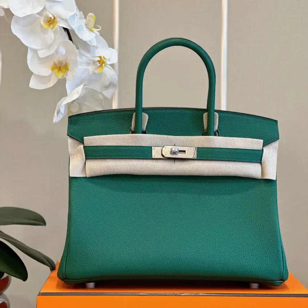 Hermes Birkin 30 Dark Green Palladium Hardware
