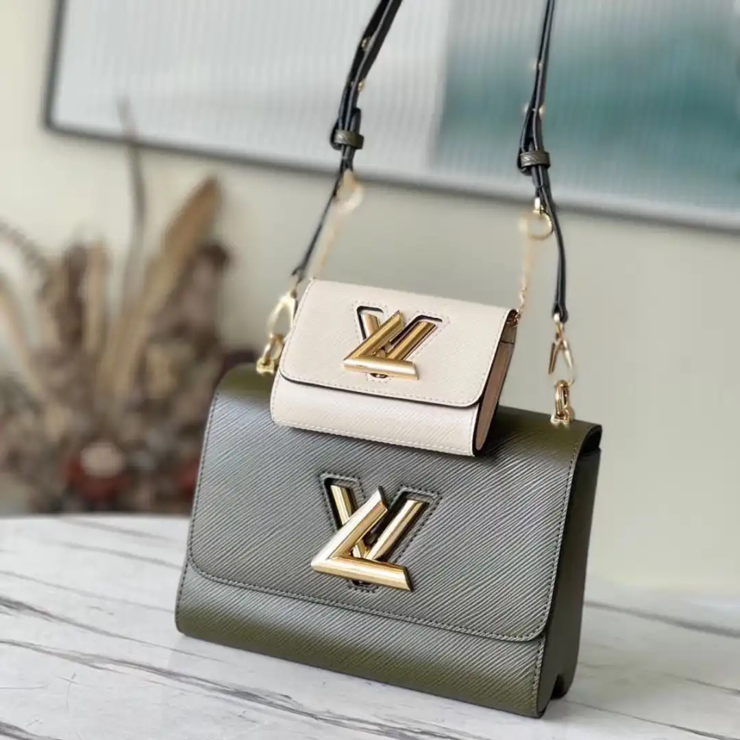 Louis Vuitton LV Twist Replica Cowhide Leather Handbags Womans 24cm